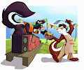 Skunk Burger Time! By Dogz R Barkn