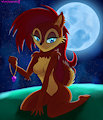 Sally Acorn in the moonlight 10-20-18 by WizardlyWalrusKing