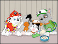 Paw Patrol clean a "big" mess by Loupy