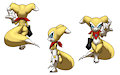 Renimpmon modelsheet by Furball
