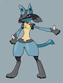 (Very old) Lucario ref practice by ViratheKitsune