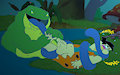 Fred Flintstone: Frog'ed!