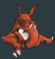 Tail biter by Drakaji