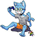Gamer Kittums -- COMM by Amuzoreh