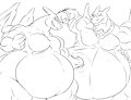 Sparring with Silver by flamecoil