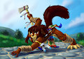 Tamias Battle Pose