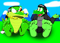Croc and Gator's feet