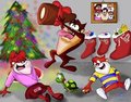 Taz Chrismas by frillyreptile