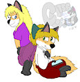 Kitsune And Firecat by SecretStash151