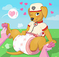 Aid Tickled in a Diaper (by BunnyKisses) by LilSugarPuppy