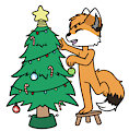 Ikkey getting ready for Christmas, Tree is done