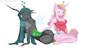 Queen Chrysalis Princess Cadance by longtailshort
