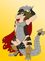 Art Trade: Tyrantor's Might by Lucedo