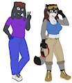 Character Teasers - Sanjuro and Lisa by Dressari