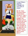 Cream grown up & at the door by willyd