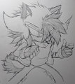 Cyan Avenger Sketch by FrostBurnedSoul