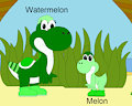 (New OC's) Watermelon And Melon Yoshi With Bio