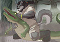 Please tell me that's a flashlight you're rubbing against my back by nahualmorph