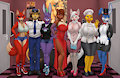 Fredrika Fazbear's Family Funhouse Staff Photo by Robinebra
