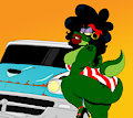 Maxine Crushing a Car