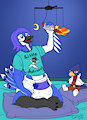 A space cadet and his wing-plushy - by camboody by ChinookOrca