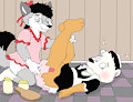 Dragon's captive princess 28 : the reverse diaper change