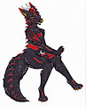 Telegram Commission: Dragonwolf by talakestreal