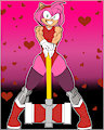 Amy rose is ready by ArtyBear