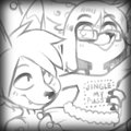 Christmas Foxes by Mewdles