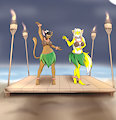 Commission: Hula Night by QuiteSplendid
