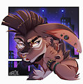 Edgy bunny by Ragnarosslyng