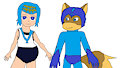 The MegaFox meets Lana by MegaManstitch87