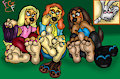 Big Barefoot doggies