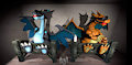 Mega Charizard X & Charizard Goats Tickle Licking Danger SFM