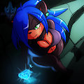 Riva pic with chaos emerald by Jeffron