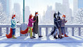Winter Stroll by Dahtamnay