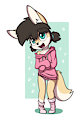 Kaelie in a hoodie