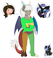 Commission - Chara and discord suit by SkyspearDW
