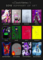 My summary of art 2018 by XxFlameTheHedgehogxX