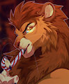 Candy Cane Roar by LakotaLander