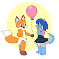Pretty Balloon For Pretty Puppy - MochaBeans by KennyKitsune