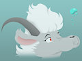 An adorable demonic goat