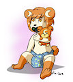 With Her Plushie