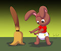 Amy and the Broom -By CoffeehoundJoe-