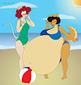 Penny and Tandi's Beach Outing by SatsumaLord