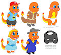 Charmander's clothes