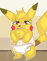 Pikachu|Padded Mousy by CrinkleOtter