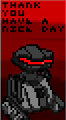 [Pixel art] "Thanks you, Have a nice day"