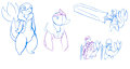 TheStrider - Snivy Sketches