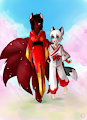 A walk among the blossoms by JaceDarkFrost